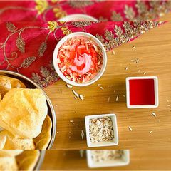 A picture of Roohafza Shrikhand.