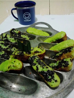 Foto resep Pukis menul pandan