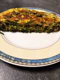 Tortilla de espárragos y cebolleta fresca