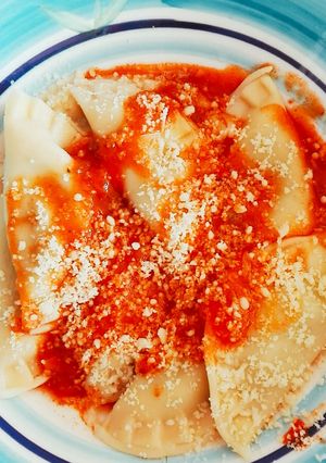Una foto de Pastas frescas, rellenas de verdura