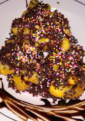 Foto resep Rainbow banana