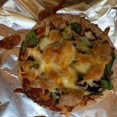 Breakfast Pita Pizza A picture of Breakfast Pita Pizza.