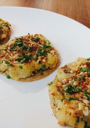 A picture of Fasting Potato Pancakes | Vrat Pancakes.