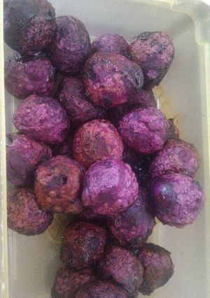 Foto resep Kue bola ubi ungu