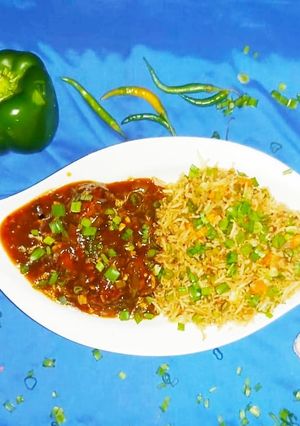 A picture of Veg. Manchurian.