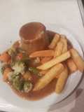 Pudding and chips