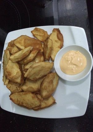 Hình của món Sake phích bột chiên giòn.