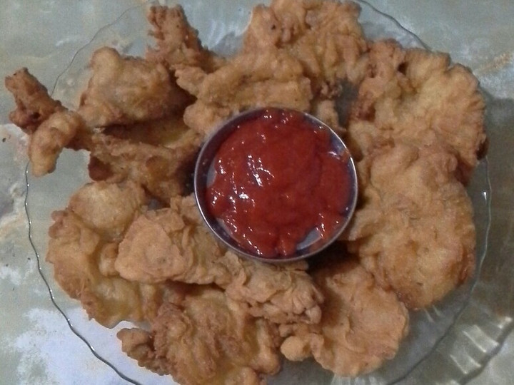 Resep Jamur Tiram Goreng Tepung Kobe Bumbu Pedas🍄🍄 yang Bikin Ngiler