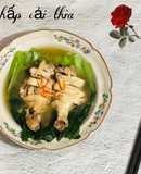 Gà hấp cải thìa