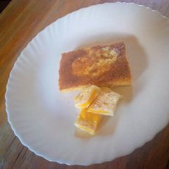 A picture of Egg on toast #authorsmarathon.