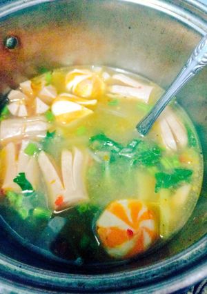 Foto resep Bakso udang kuah mangga muda