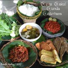 A picture of Menu Bakul Sunda Sederhana.