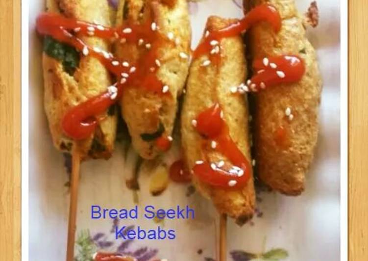 Bread Seekh kebabs