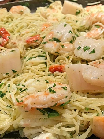 Recipe Poached shrimp and scallop pasta in beurre blanc the Perfect Makes you drool