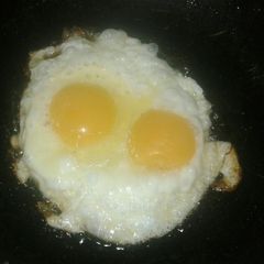 A picture of Fried eggs #authormarathon.