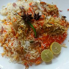 A picture of Hyderabadi Dum Biryani.