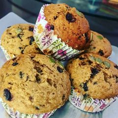 Banana and Choco Chip Muffins A picture of Banana and Choco Chip Muffins.