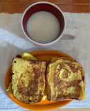 Tortilla de pan con mozzarella y jamonada
