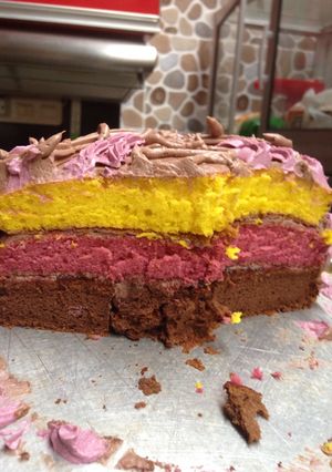 Foto resep Sponge cake pelangi