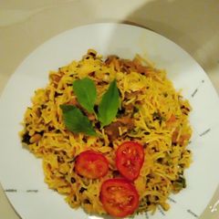 Fried Spag&beans A picture of Fried Spag&beans.
