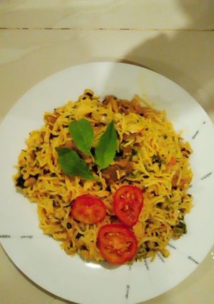 A picture of Fried Spag&beans.