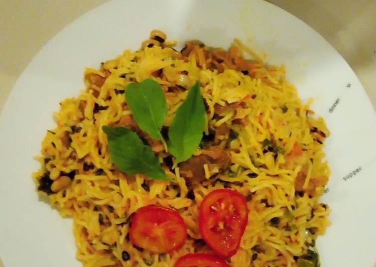 Recipe of Super Quick Homemade Fried Spag&amp;beans