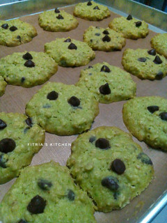 Foto resep Oatmeal Green Tea-choco chips Cookies