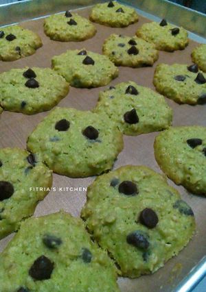 Foto resep Oatmeal Green Tea-choco chips Cookies