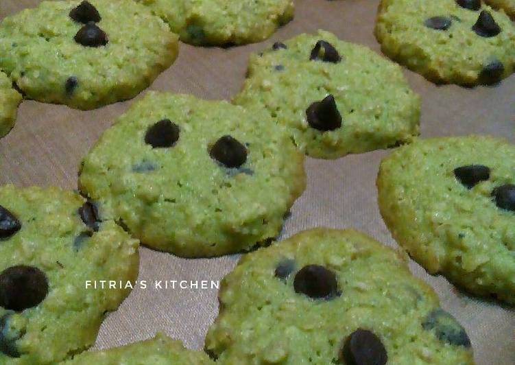Oatmeal Green Tea-choco chips Cookies