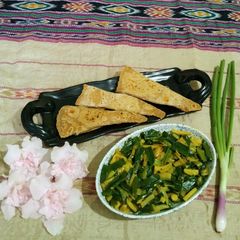 A picture of Leek Sabji.