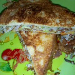A picture of Egg fried sandwich.