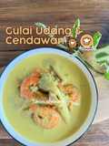 Gulai Udang dengan Cendawan