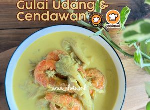 Gambar Gulai Udang dengan Cendawan