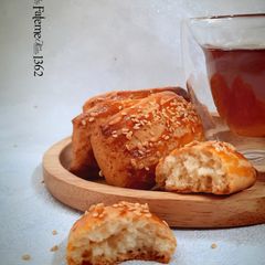 A picture of Soft Qazvin Chai Nan (Persian Cardamom Tea Cookies).