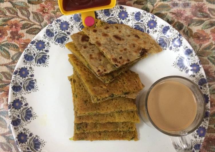 # use of leftover chapattis
#with besan chilla