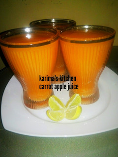 A picture of Carrot apple juice.