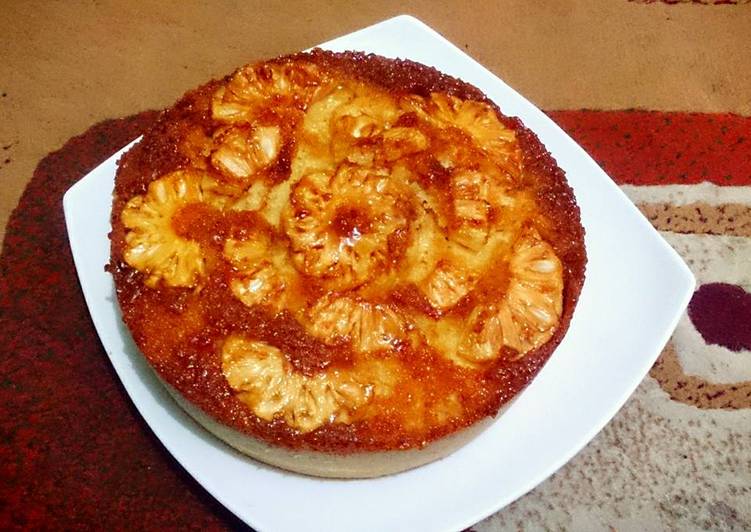 Pineapple Upside-down Cake (Cake Nanas terbalik)