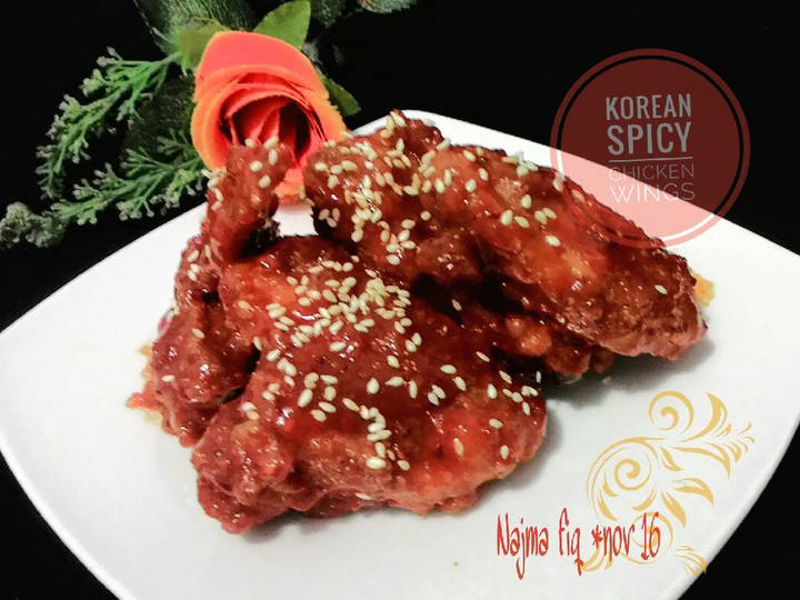 Resep Korean spicy chicken wings Anti Gagal