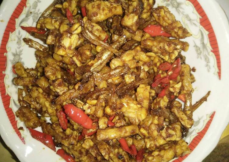 Teri tempe sambel goreng