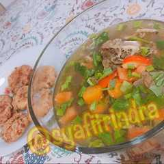 A picture of Sop Iga sapi segar simple.