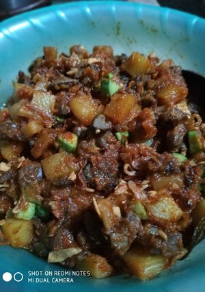 Foto resep Sambel goreng kentang ati ampela pete