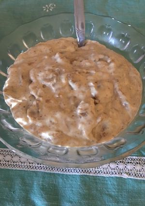 Una foto de Salsa de champiñones