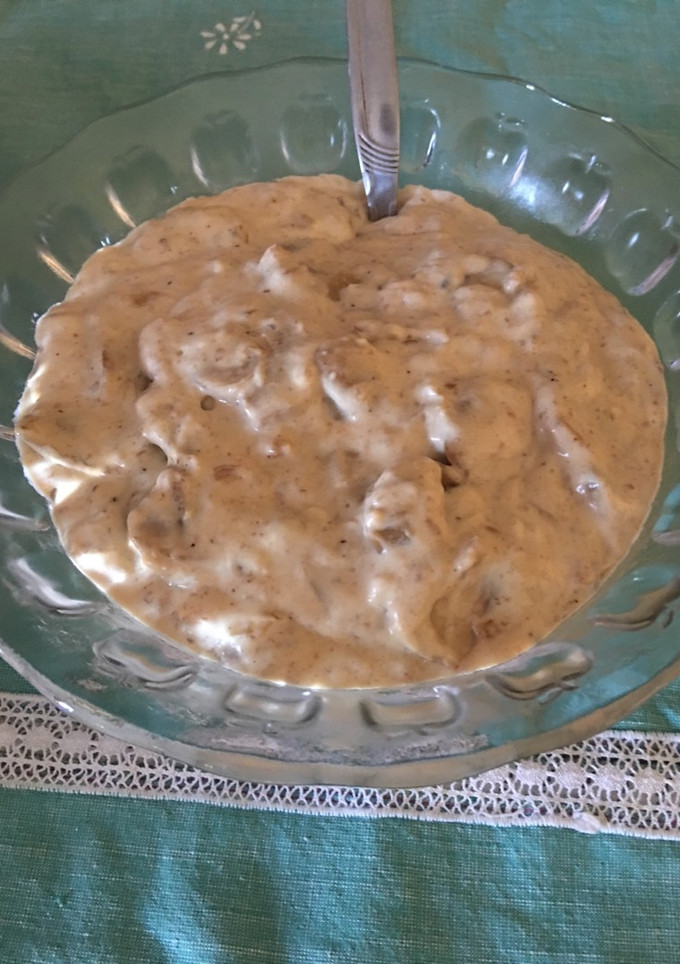 Una foto de Salsa de champiñones
