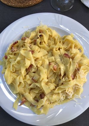 Foto principal de Tagliatele a la carbonara🍜