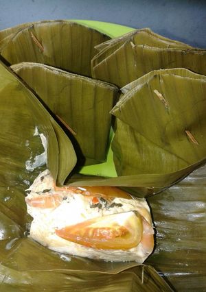 Foto resep Bothok udang, kemangi, daun so (belinjo)