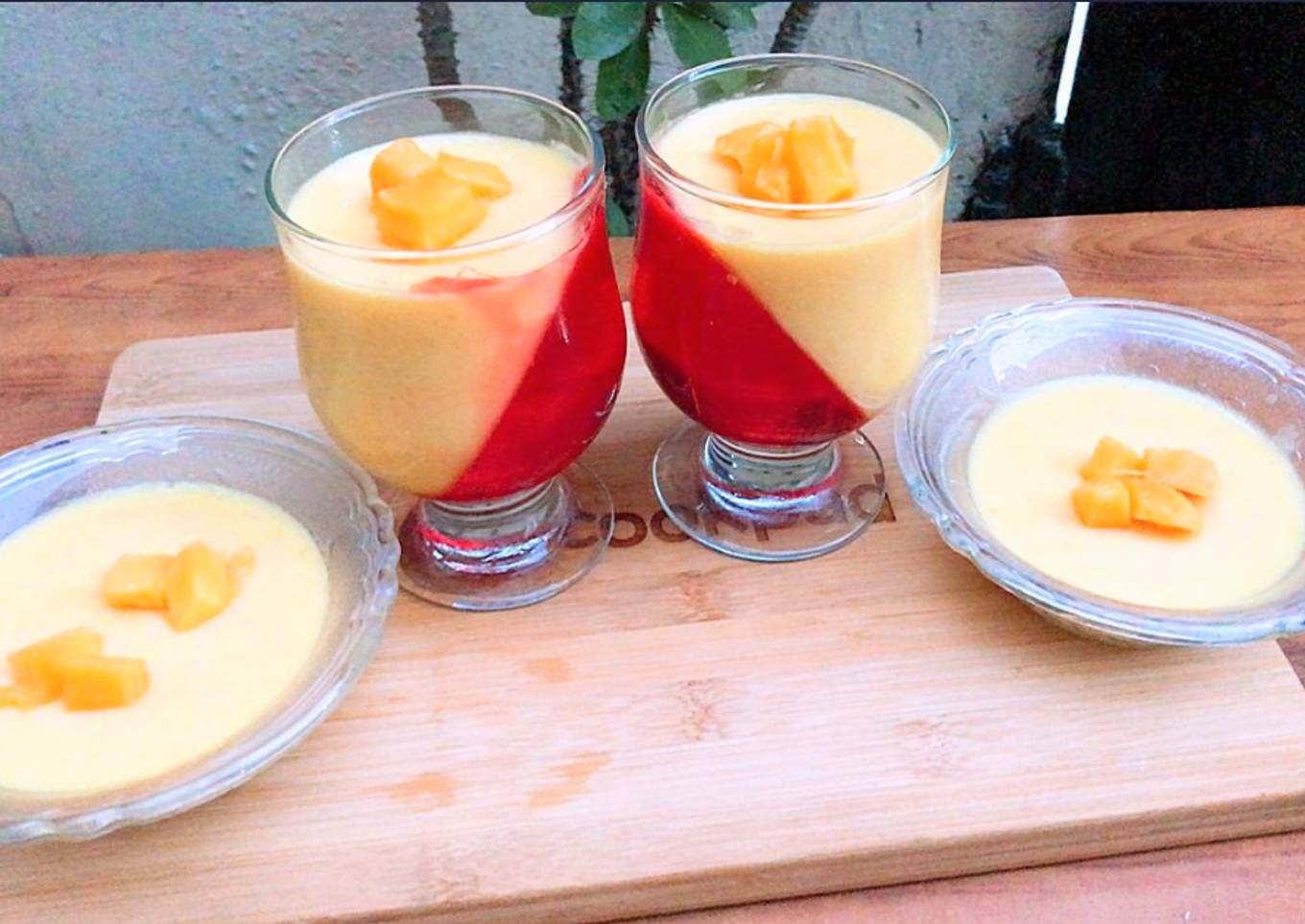 Mango Pudding with jelly ðŸ˜‹
