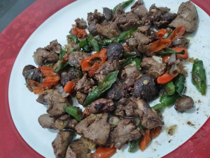 Resep: Tumis hati ayam cabe hijau DEBM Irit Untuk Jualan