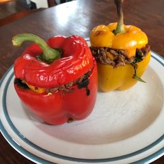 A picture of Stuffed peppers.