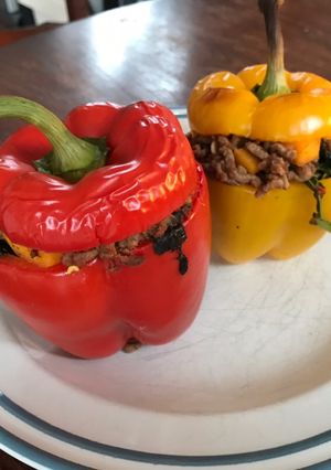 A picture of Stuffed peppers.
