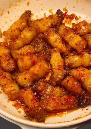 Hình của món Thịt rang sả ớt.